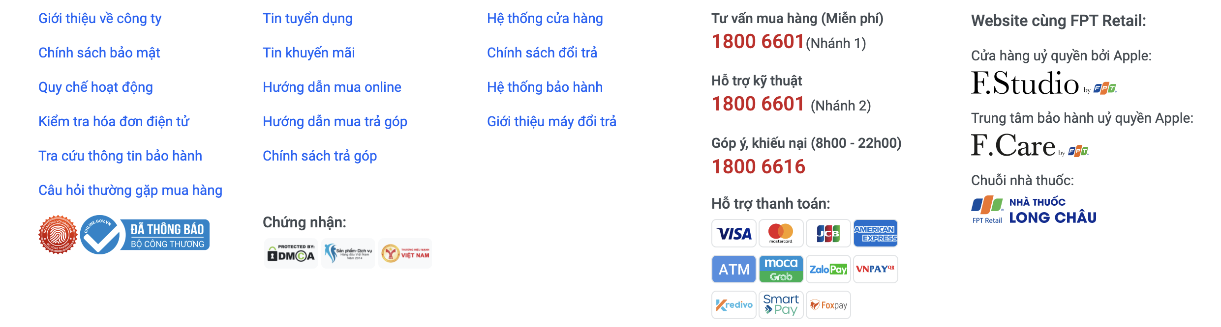 © 2007 - 2023 Công Ty Cổ Phần Bán Lẻ Kỹ...