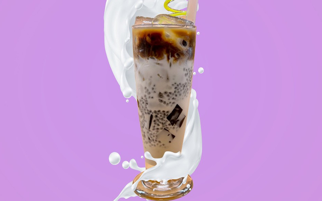 cafe sữa sương sáo hạt chia