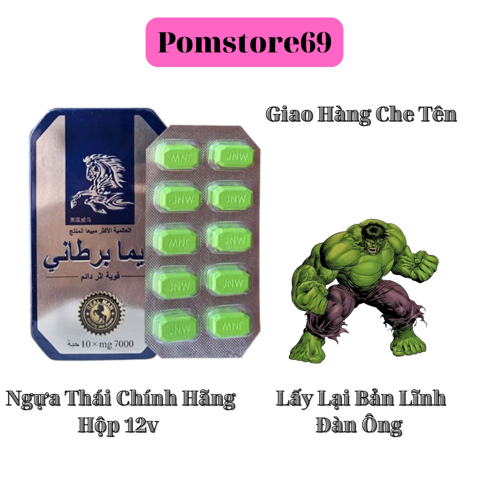 Ngựa Thái Hộp Thiếc Chính Hãng - 10 Viên