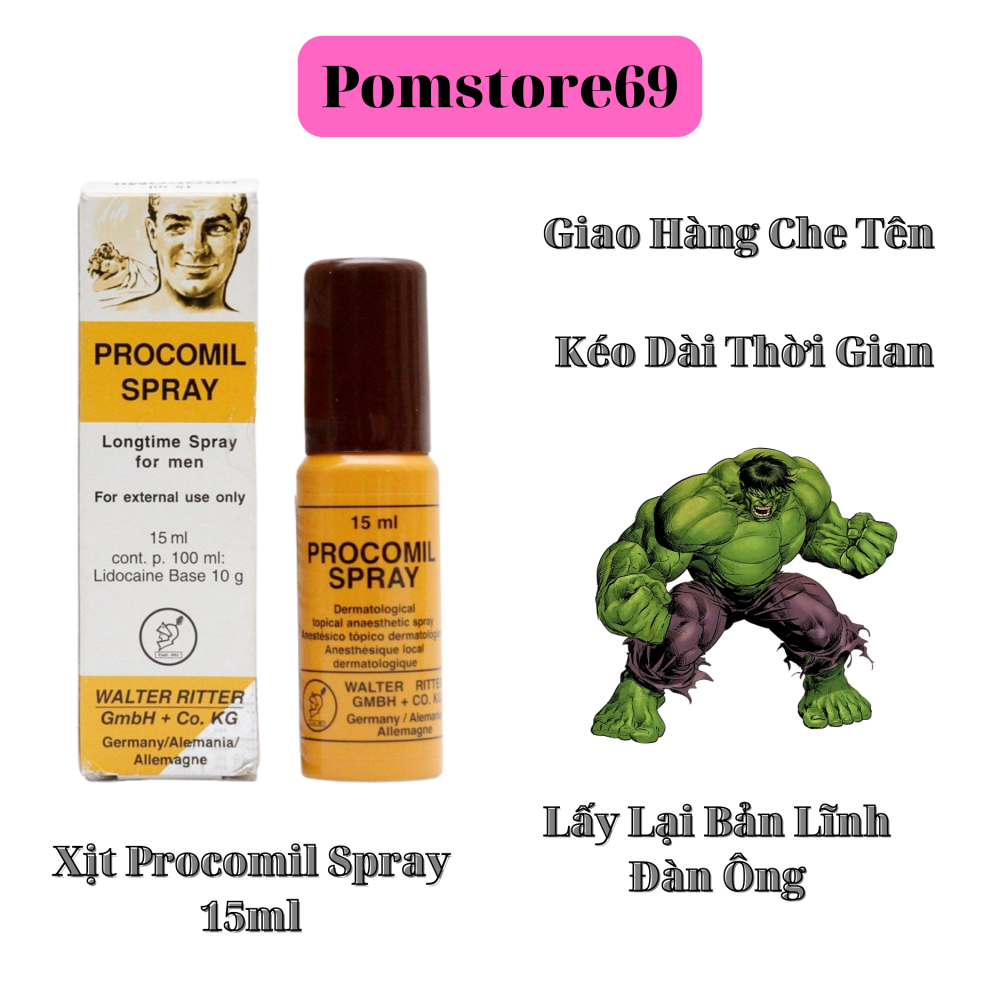 Xịt Kéo Dài Thời Gian Chính Hãng Đức - Procomol 15ml