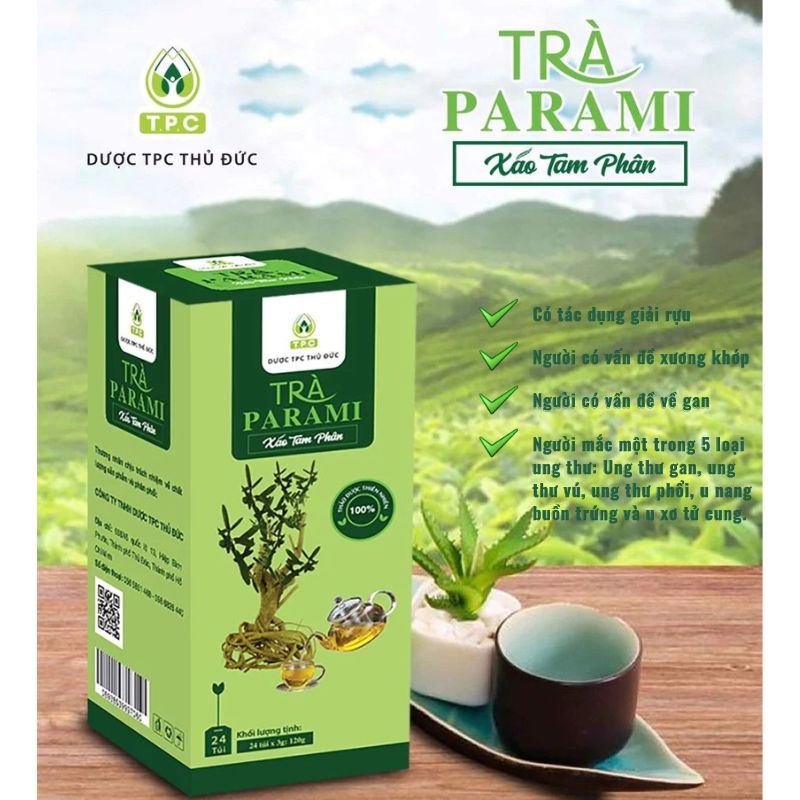 Trà PARAMI Xáo Tam Phân Hữu Cơ Tự Nhiên