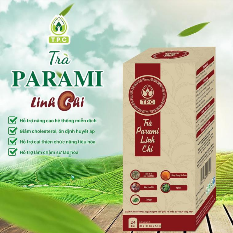 Trà Parami Linh Chi Hữu cơ Tự nhiên