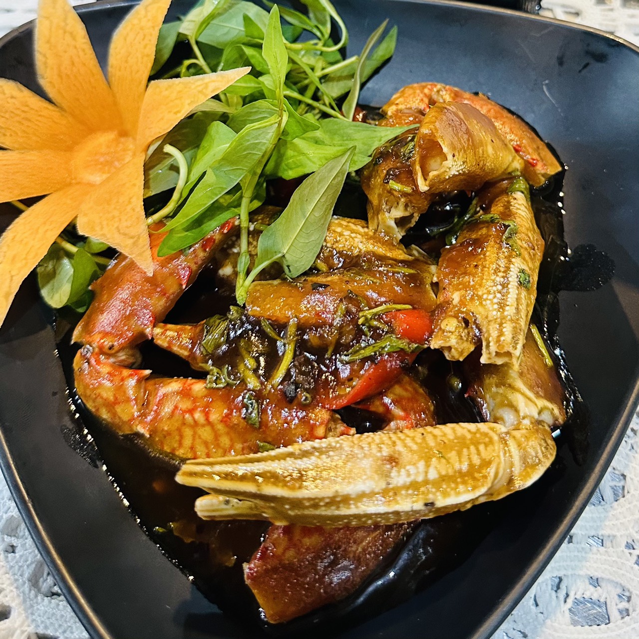 Càng Ghẹ Rang Me (200g/phần)