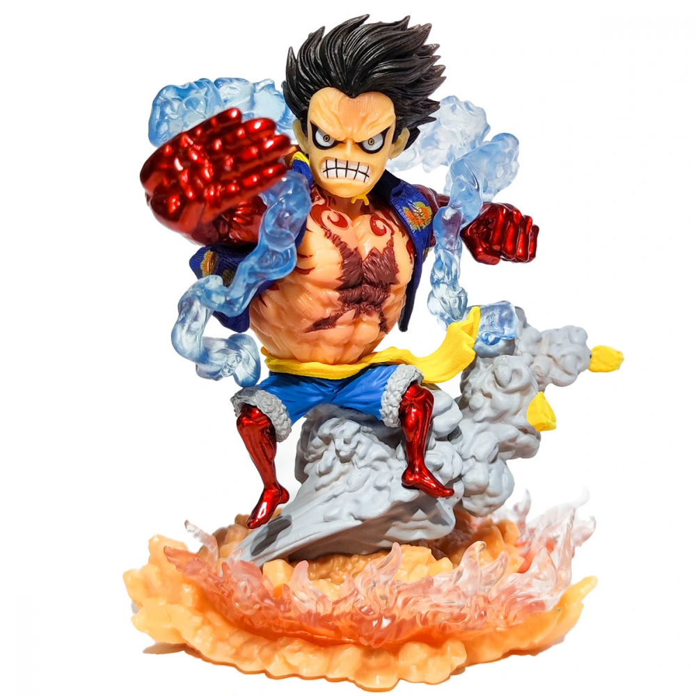 Mô Hình One Piece Luffy gear 4 trạng thái chiến đấu - Cao 13cm - Nặng 350 gram - Có Hộp Màu