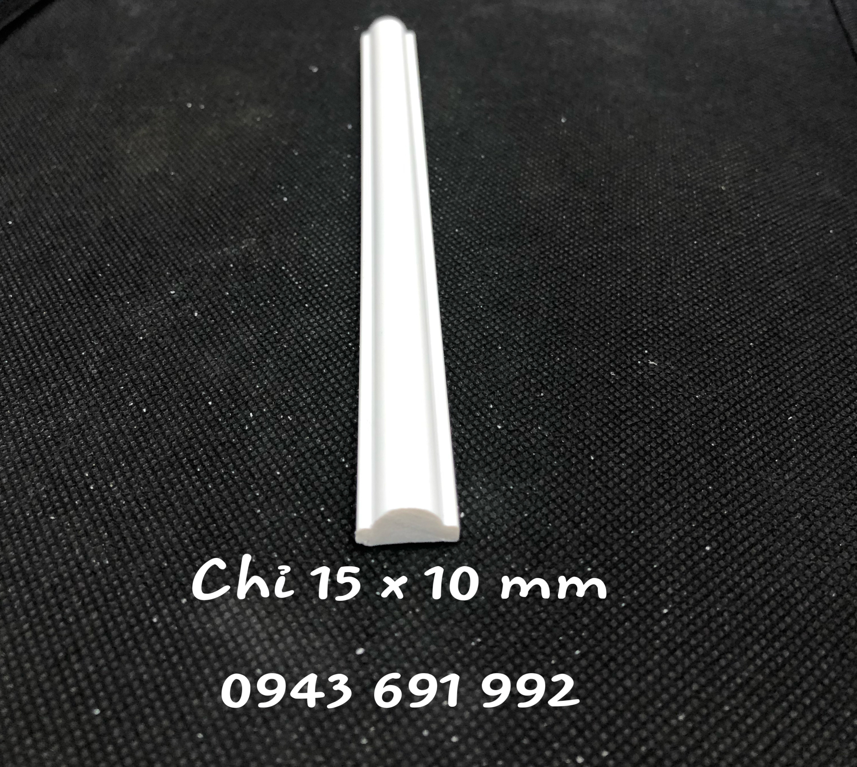 Chỉ nhựa composite màu trắng hoàn thiện bề mặt bản 1.5cm