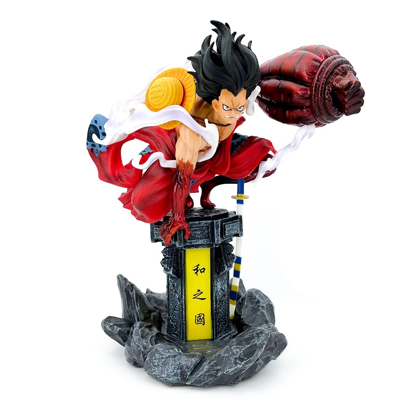 Mô Hình Đồ Chơi - Luffy ngồi cột  Cao 30cm - ONE PIECE - Hộp Carton