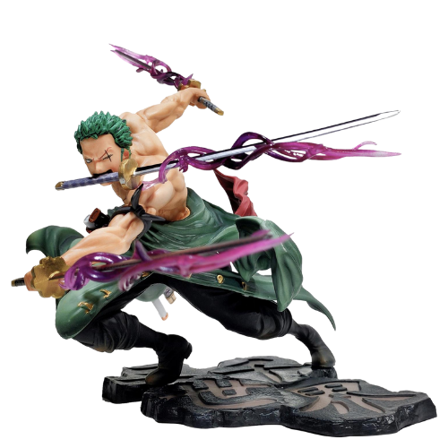 Mô hình đồ chơi - Zoro 3000 thế giới có 2 đầu 3 vòng hắc kiếm - One Piece - No Box