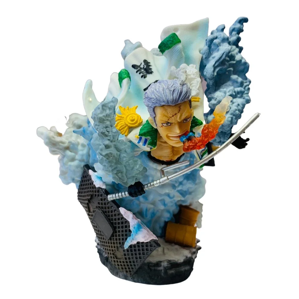 Mô Hình OnePiece Smoker ( người khói ) trạng thái chiến đấu cao 13cm nặng 500g , Figure OnePiece - có vỏ hộp màu