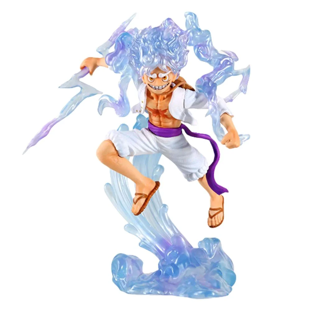 Mô Hình OnePiece Luffy nika gear 5 trạng thái chiến đấu + 1 đầu thay thế cao 28cm nặng 550g , Figure OnePiece - có vỏ hộp màu