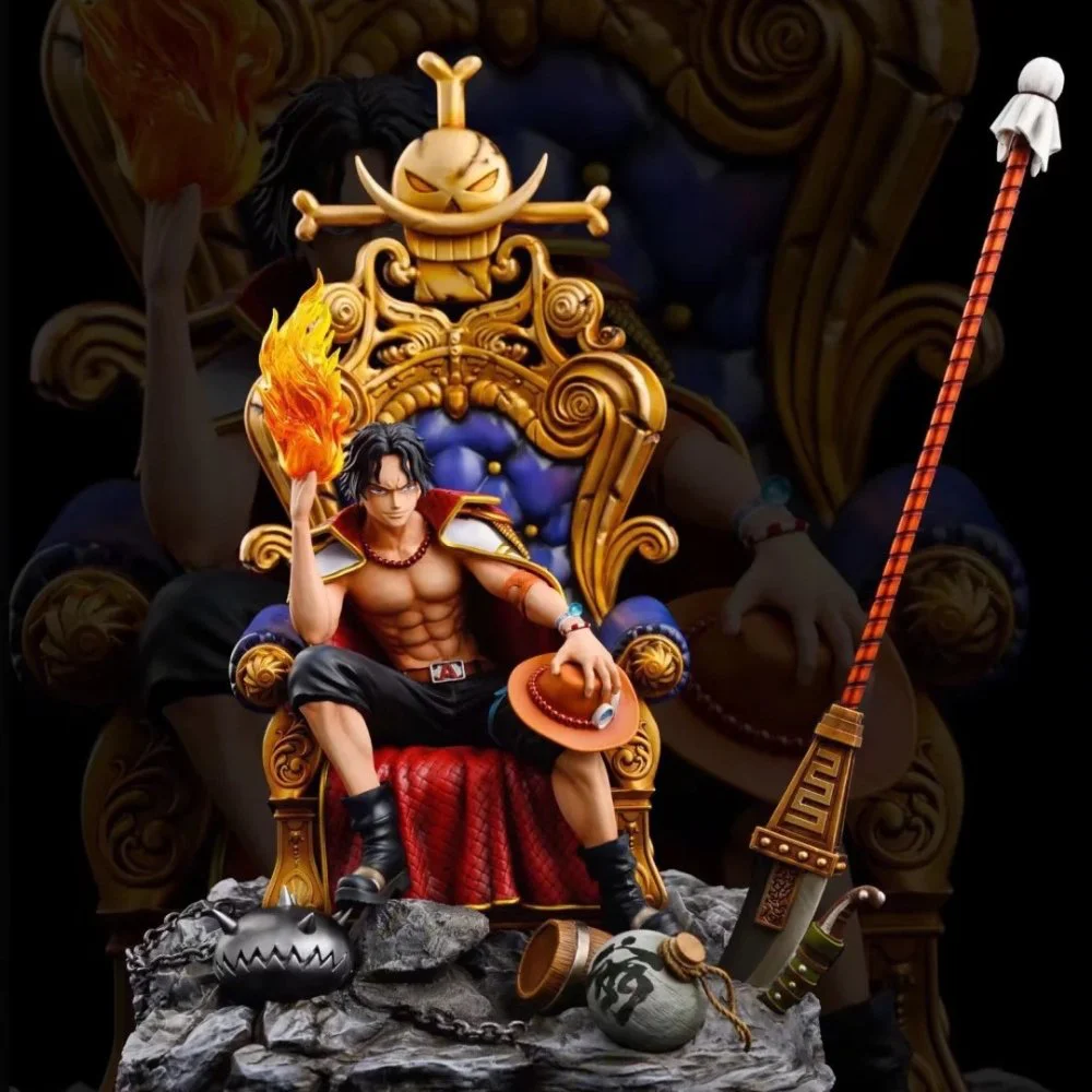 Mô Hình OnePiece Ace ngồi ghế siêu ngầu cao 33cm - Figure OnePiece - Có Hộp màu