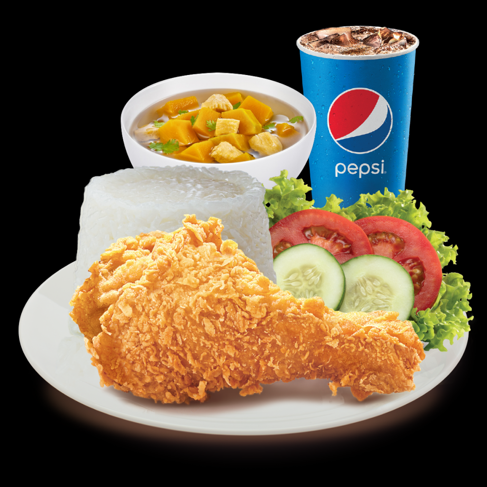 Combo cơm gà giòn rụm