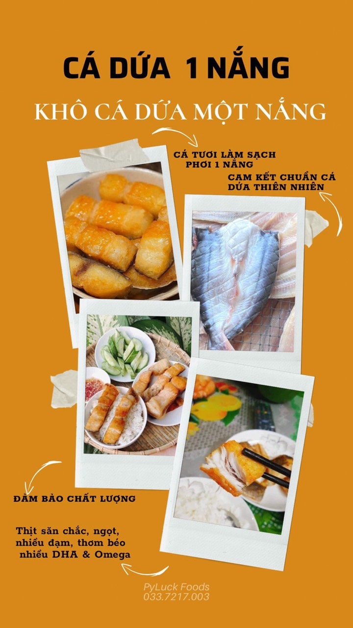 KHÔ CÁ DỨA NGUYÊN CON 1 NẮNG 