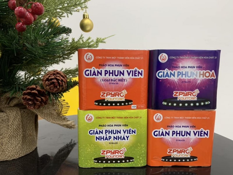 GIÀN PHUN VIÊN NHẤP NHÁY 25 ỐNG 2023