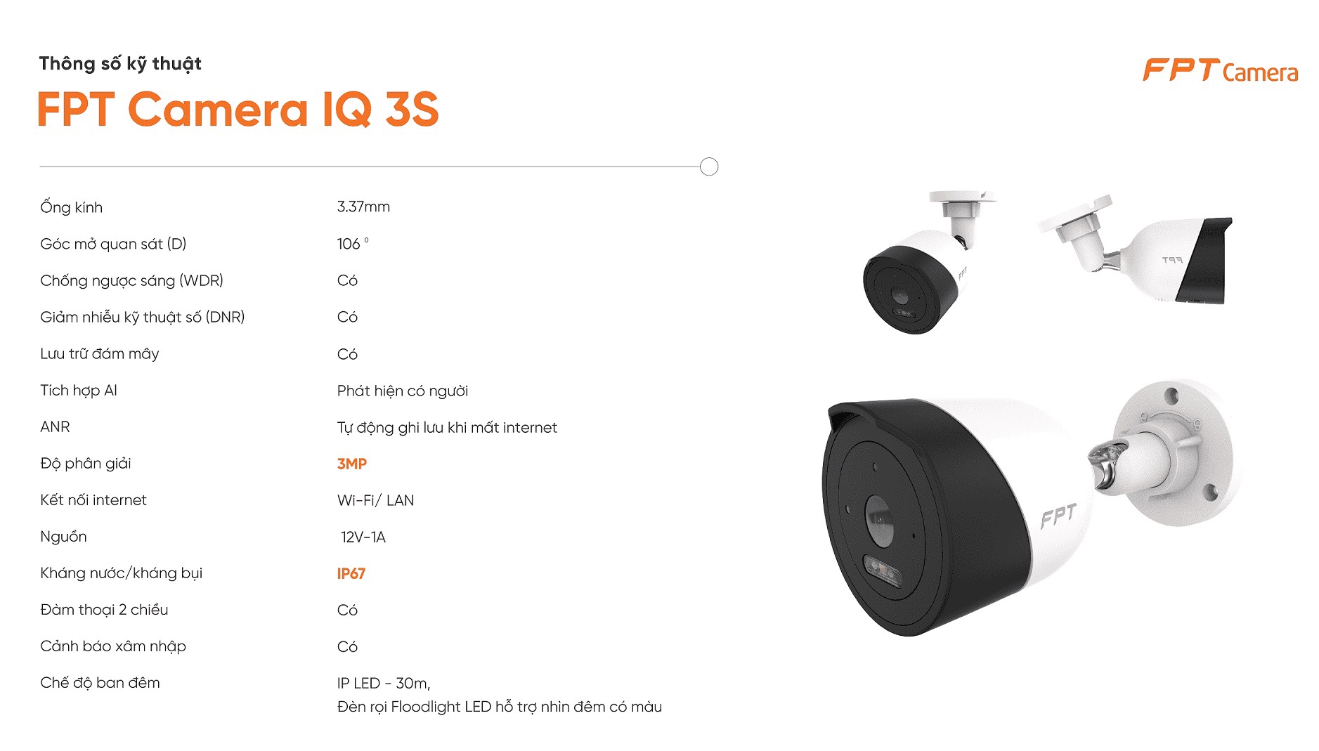 Camera FPT Ngoài Trời