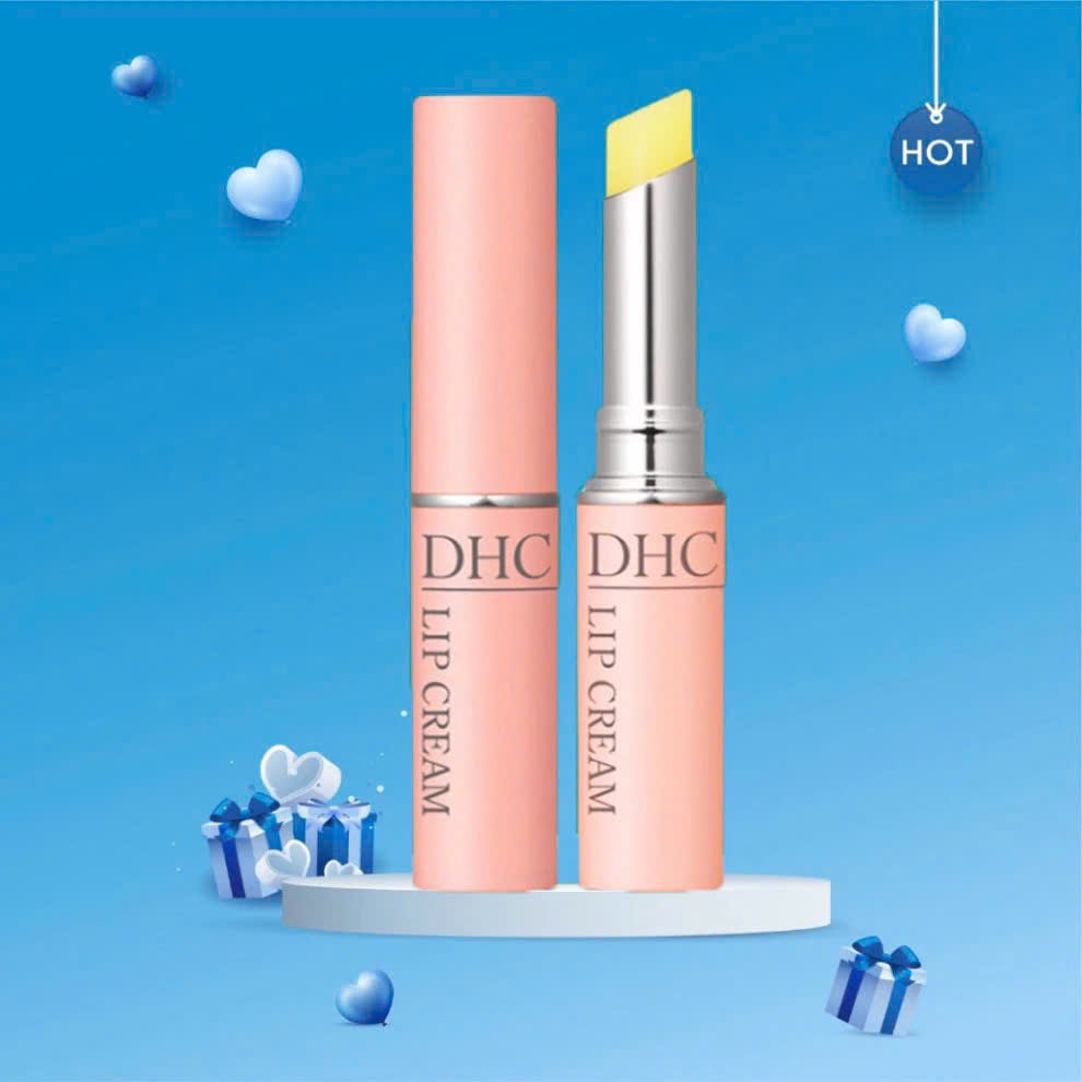 Son dưỡng môi DHC Lip Cream dưỡng ẩm, làm mềm môi 1,5g WINGS BEAUTY OFFICIAL HOT HOT hot hotttt..... hot hotttt..... hot