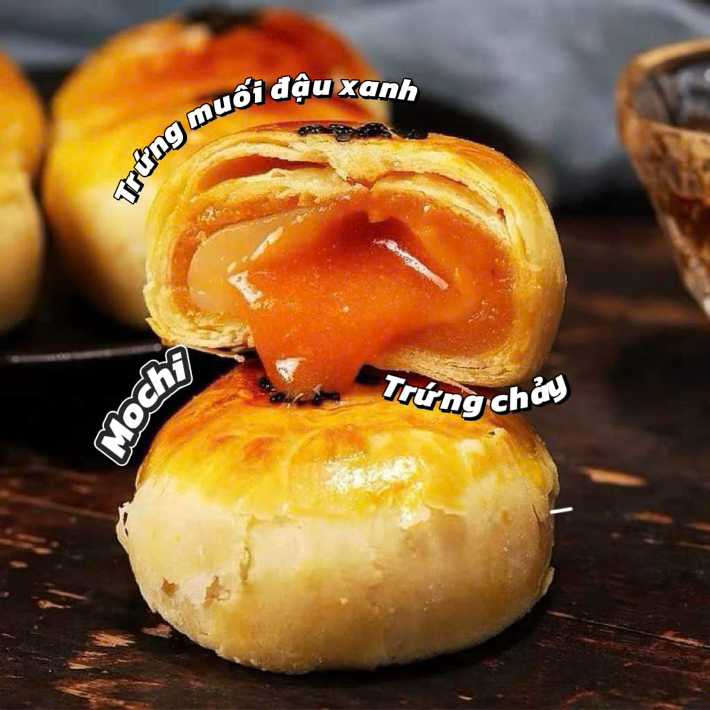 Mochi trứng chảy
