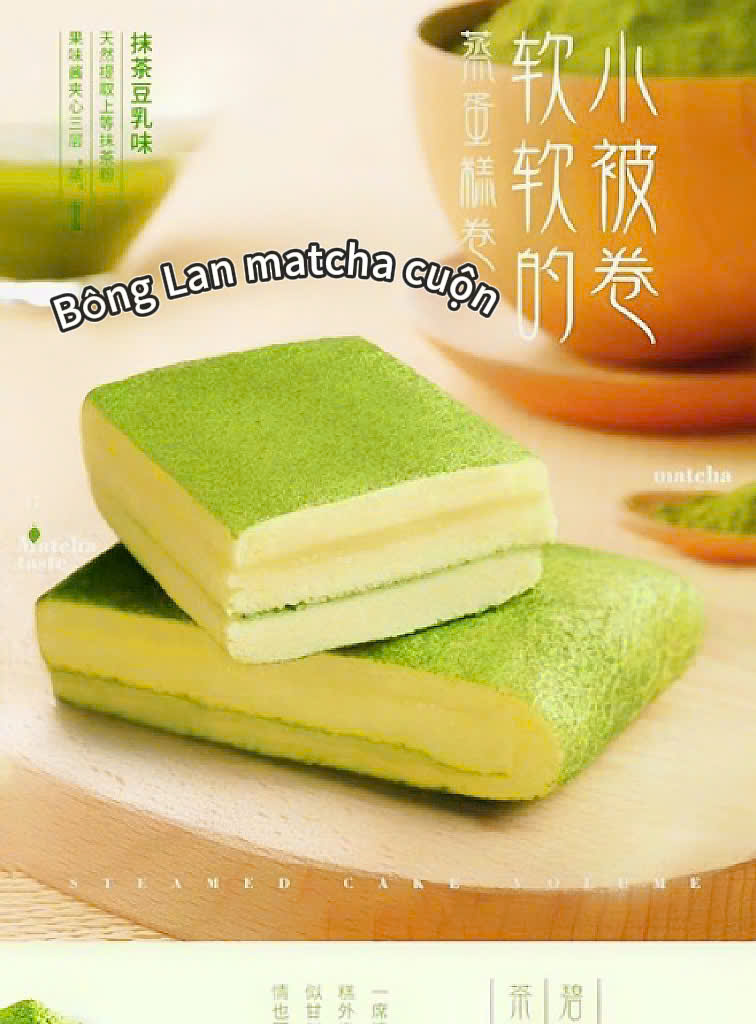 Bông lan Matcha