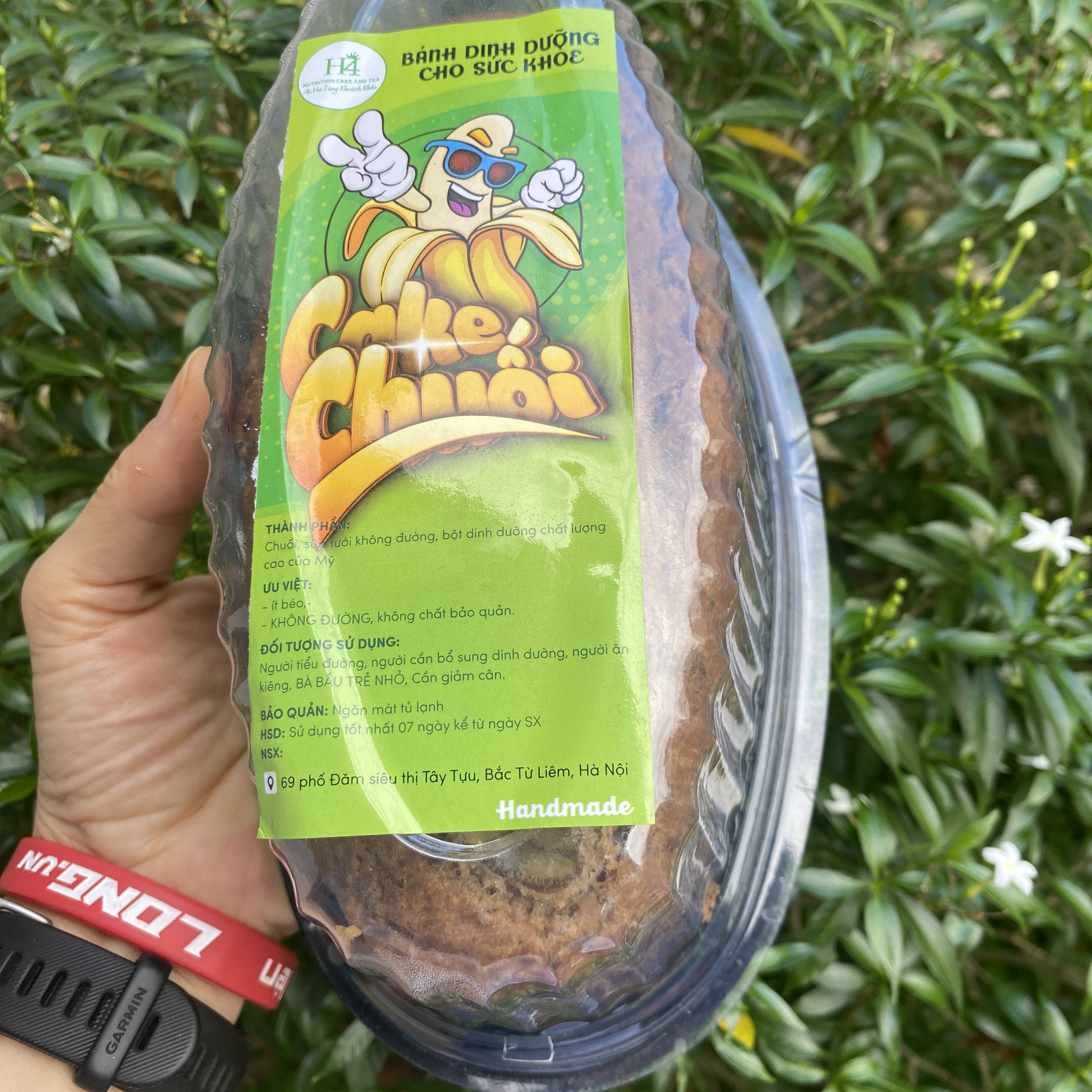 500 gr Bánh chuối tươi HEALTHY không đường 
