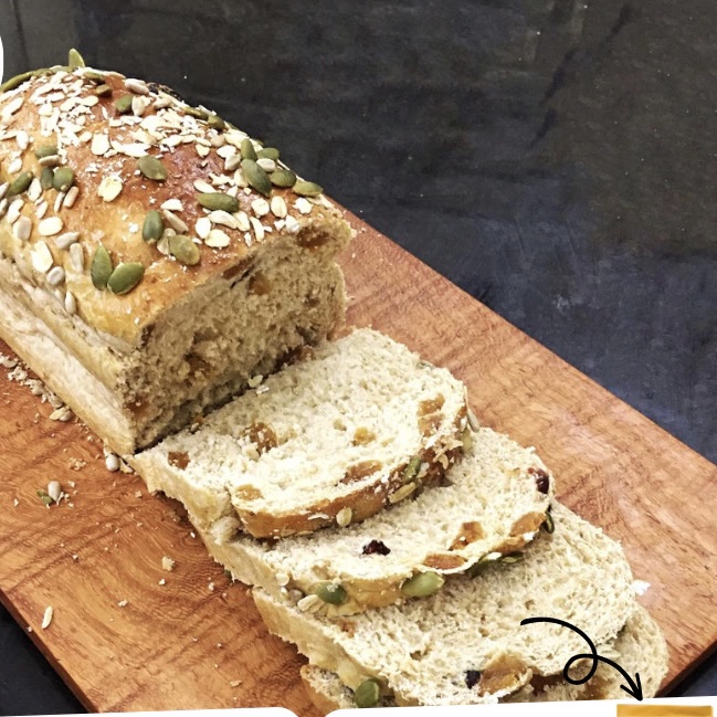 450 Gr Bánh Mỳ nguyên cám Ngũ hạt. 