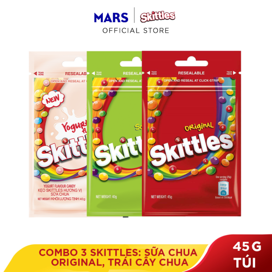 KẸO SKITTLES DẠNG GÓI 45G