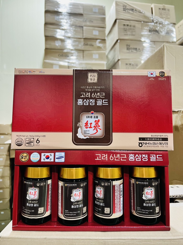 TPCN - Cao sâm 4 lọ 6 năm tuổi mẫu mới (10ea)