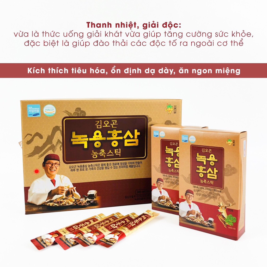 TPCN - Nước sâm lộc nhung hươu ông dược sỹ 30 gói 10ml (20ea)