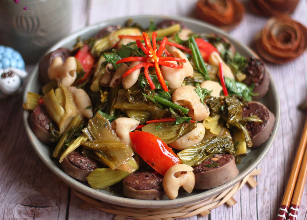 Lòng xào dưa
