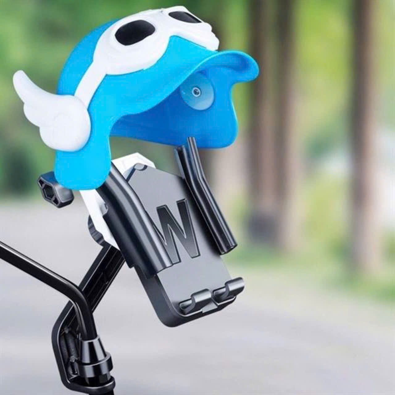 Giá đỡ điện thoại kẹp điện thoại tiện dụng có mũ che mưa nắng