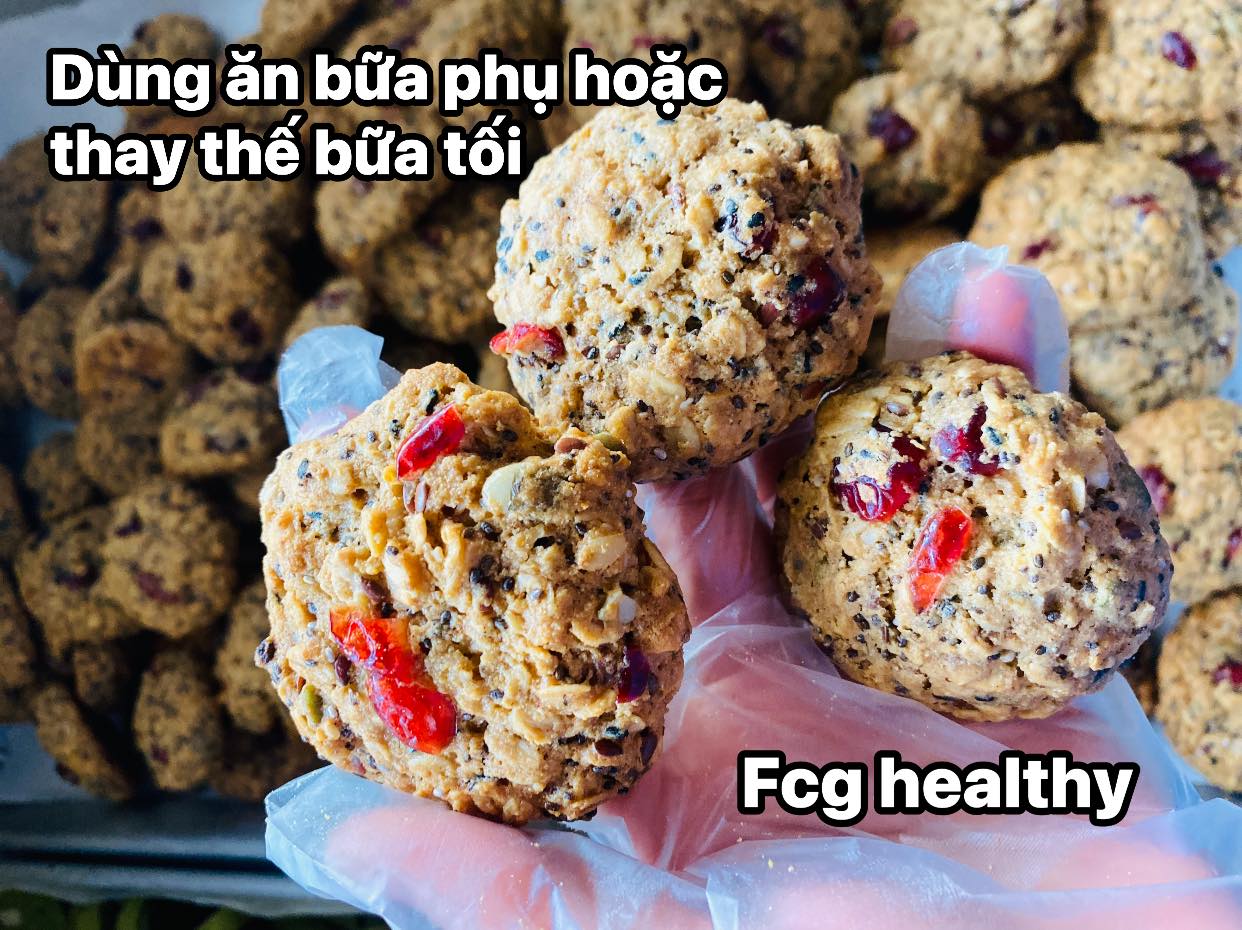 1 KG BÁNH COOKIES VIỆT QUẤT YẾN MẠCH GIẢM MỠ DÀNH CHO NGƯỜI GIỮ DÁNG