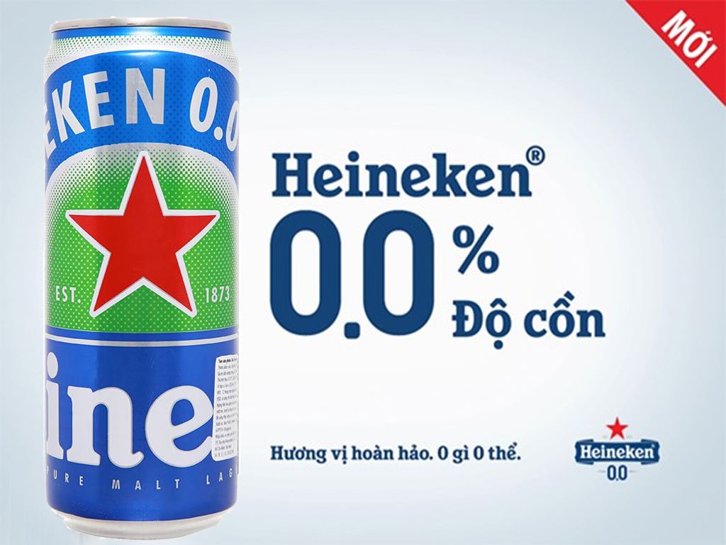 Bia haliken 0 độ