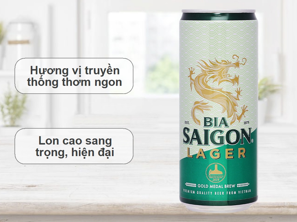 Bia Sài gòn cao