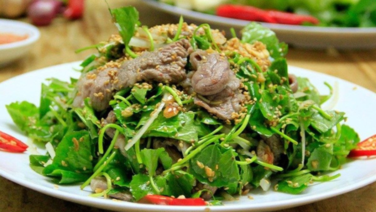 Nộm Bò Tươi Rau Má