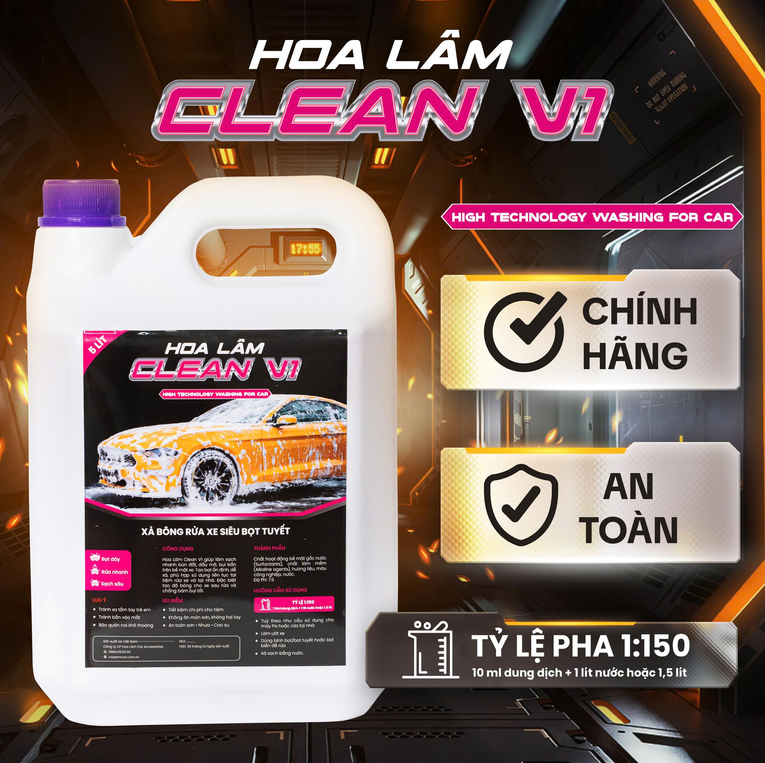 Xà bông rửa xe siêu bọt tuyết